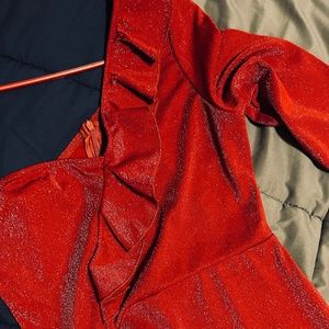 Very beautiful red glittery shine dress. Brand new